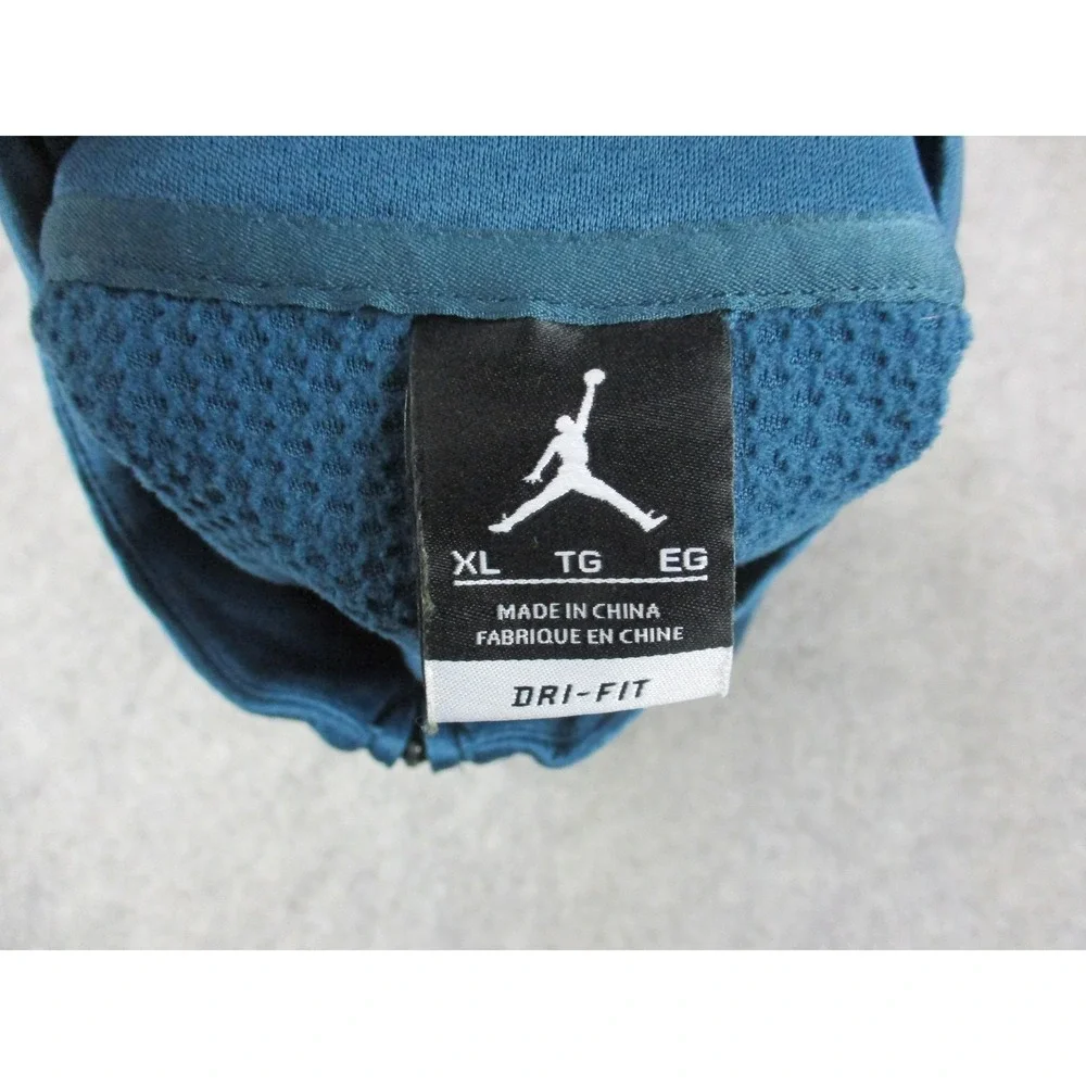 Jordan Sweater Mens Extra Large Blue Thermal Fleece Lined Quarter Zip Sweatshirt